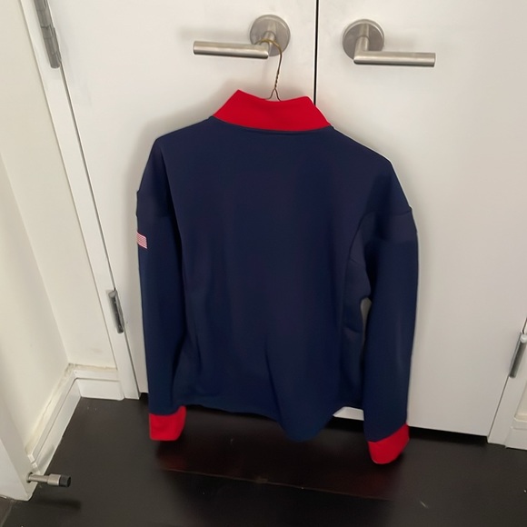 NWT Lacoste Large U.S. Presidents Cup Navy Quarter Zip - Picture 6 of 7